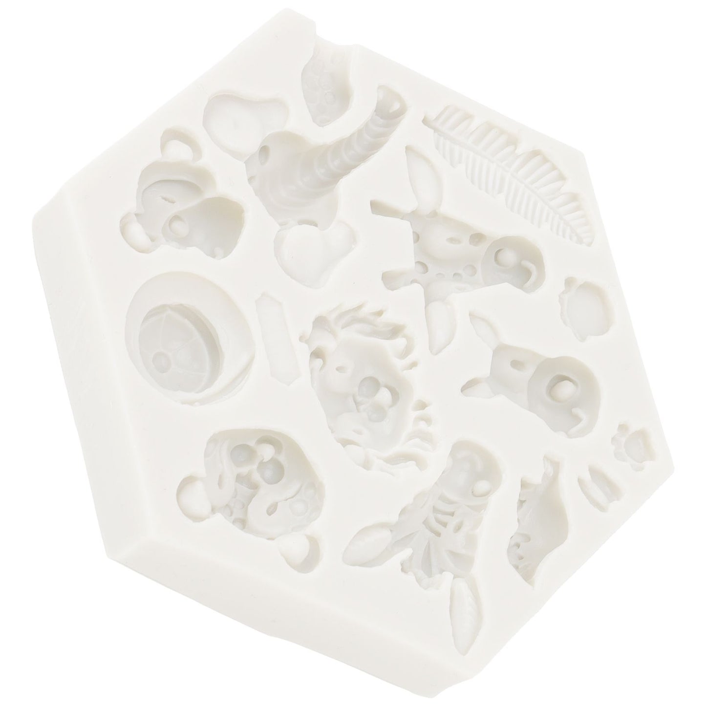 Silicone Mold Cute Animal Shape Easy Demoulding Flexible Soft Baking Mold for DIY Cake Fondant Chocolate 951 V1294-YM0523-3118220056211