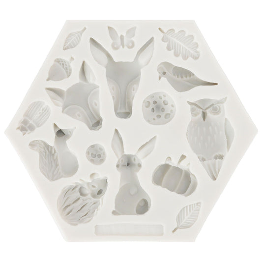 Silicone Mold Cute Animal Shape Easy Demoulding Flexible Soft Baking Mold for DIY Cake Fondant Chocolate 952 V1294-YM0523-3118220056212