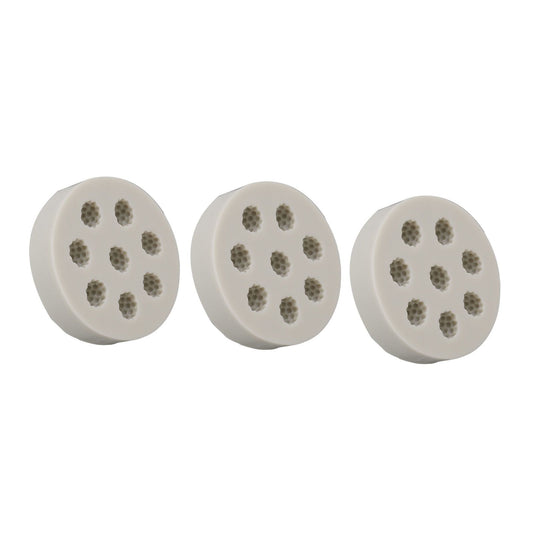 3Pcs Silicone Mold Raspberry Shape Easy Demoulding Flexible Soft Grey Baking Mold for DIY Cake Fondant V1294-YM0523-3118220056311