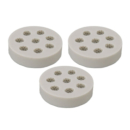 3Pcs Silicone Mold Raspberry Shape Easy Demoulding Flexible Soft Grey Baking Mold for DIY Cake Fondant V1294-YM0523-3118220056311