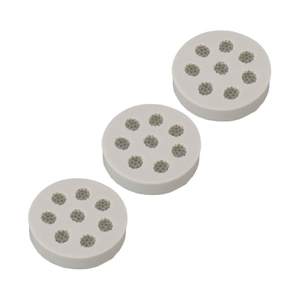 3Pcs Silicone Mold Raspberry Shape Easy Demoulding Flexible Soft Grey Baking Mold for DIY Cake Fondant V1294-YM0523-3118220056311