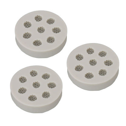 3Pcs Silicone Mold Raspberry Shape Easy Demoulding Flexible Soft Grey Baking Mold for DIY Cake Fondant V1294-YM0523-3118220056311