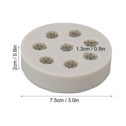 3Pcs Silicone Mold Raspberry Shape Easy Demoulding Flexible Soft Grey Baking Mold for DIY Cake Fondant V1294-YM0523-3118220056311