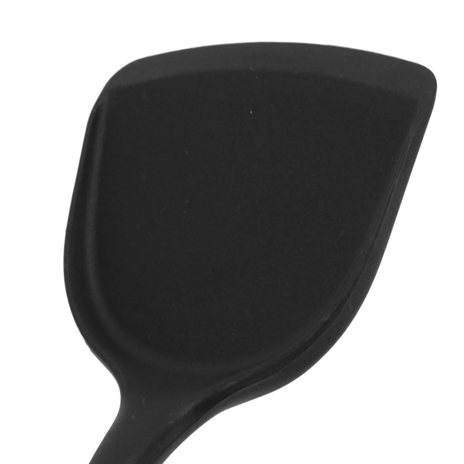 5Pcs Cooking Spatula with Hanging Hole Ergonomic Prevent Scalding Chinese Silicone Spatula for Kitchen Black V1294-YM0523-3118220058611