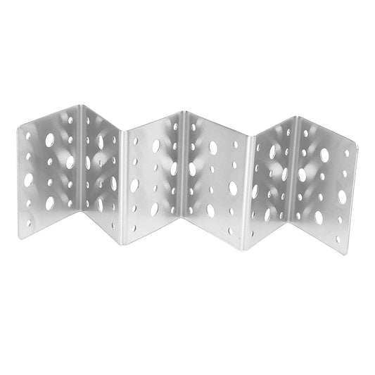 Taco Holder Round Holes Stainless Steel Taco Holder Stand Dishwasher Oven and Grill Safe 14x5x4cm / V1294-YM0523-3118220060411