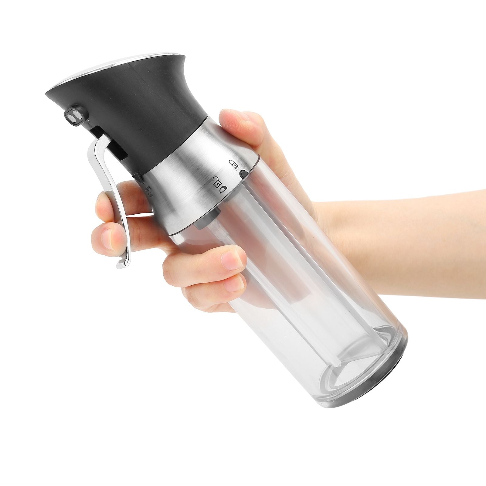 Oil Bottle Portable Home Kitchen Barbecue Picnic Non Slip Columnar Atomization Spray Bottle Olive Oil V1294-YM0523-3118220064311