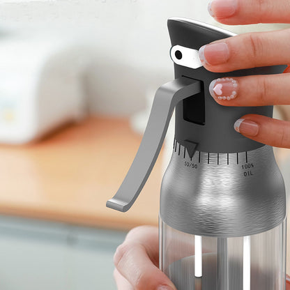Oil Bottle Portable Home Kitchen Barbecue Picnic Non Slip Columnar Atomization Spray Bottle Olive Oil V1294-YM0523-3118220064311