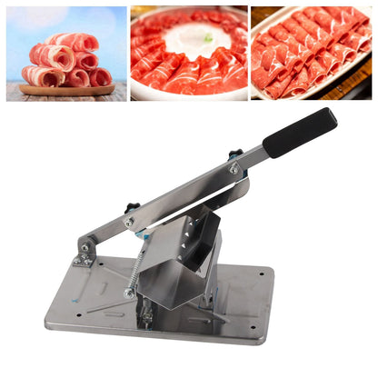Household Manual Lamb Slicing Machine Frozen Meat Cutting Machine Beef Mutton Sheet Rolls Cutter for Kitchen V1294-YM0523-3118220066311
