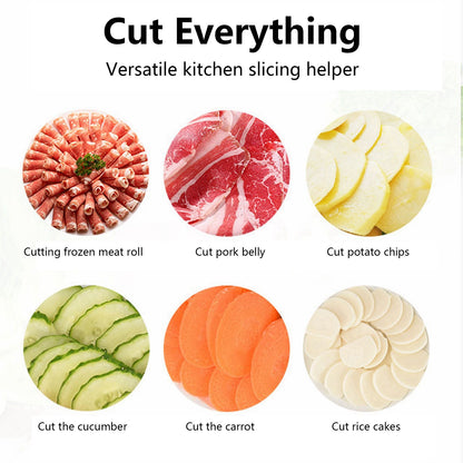 Household Manual Lamb Slicing Machine Frozen Meat Cutting Machine Beef Mutton Sheet Rolls Cutter for Kitchen V1294-YM0523-3118220066311
