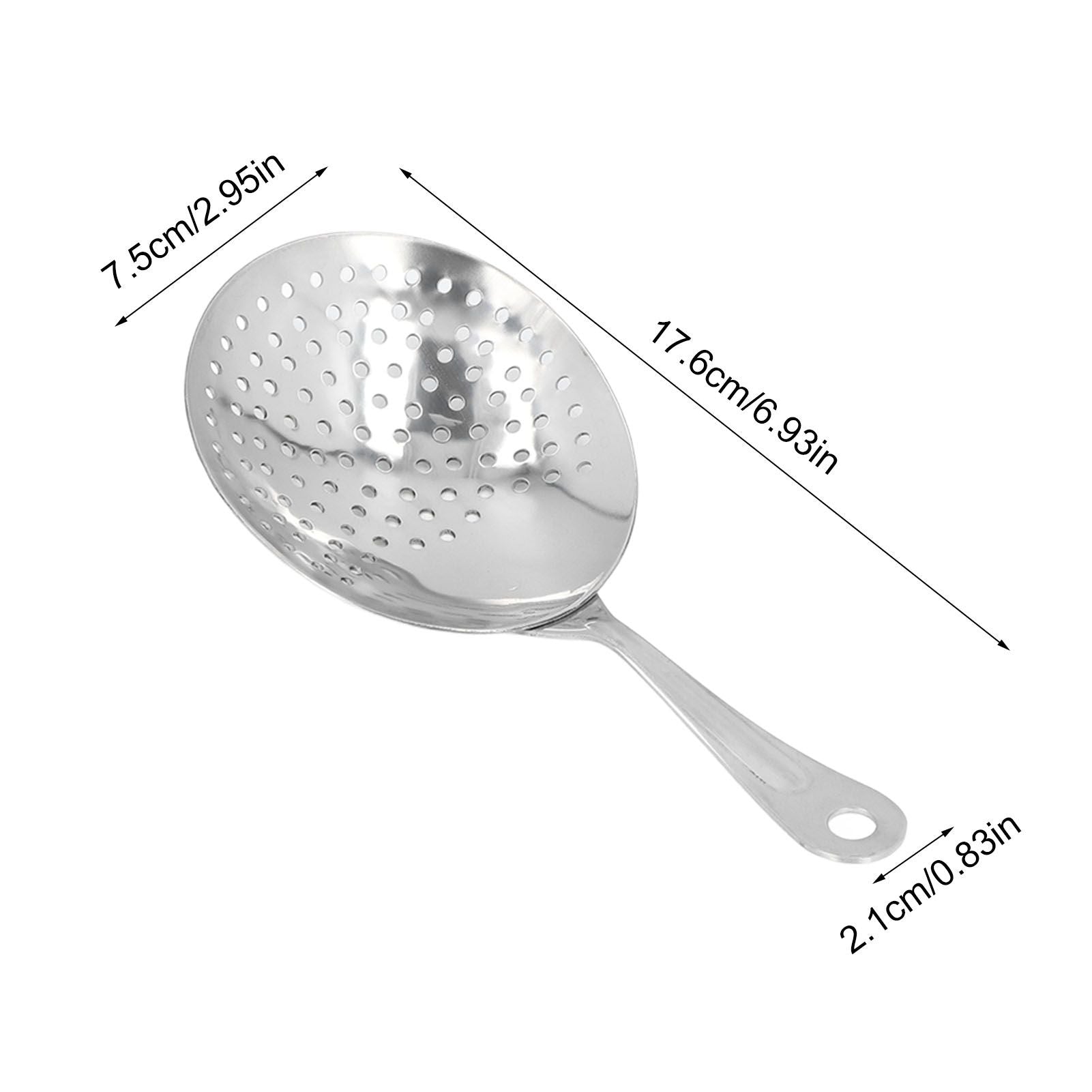 Cocktail Strainer Professional Stainless Steel Shell Cocktail Strainer for Bar Club Restaurant Silver V1294-YM0523-3118220066514