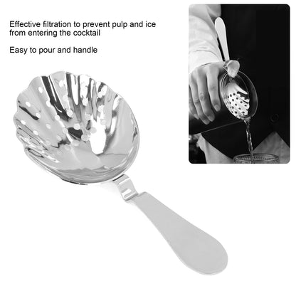 Cocktail Strainer Anti Rust Efficient Filtering Stainless Steel Strainer Bar Tool for Home Mini Bars Clubs V1294-YM0523-3118220066614
