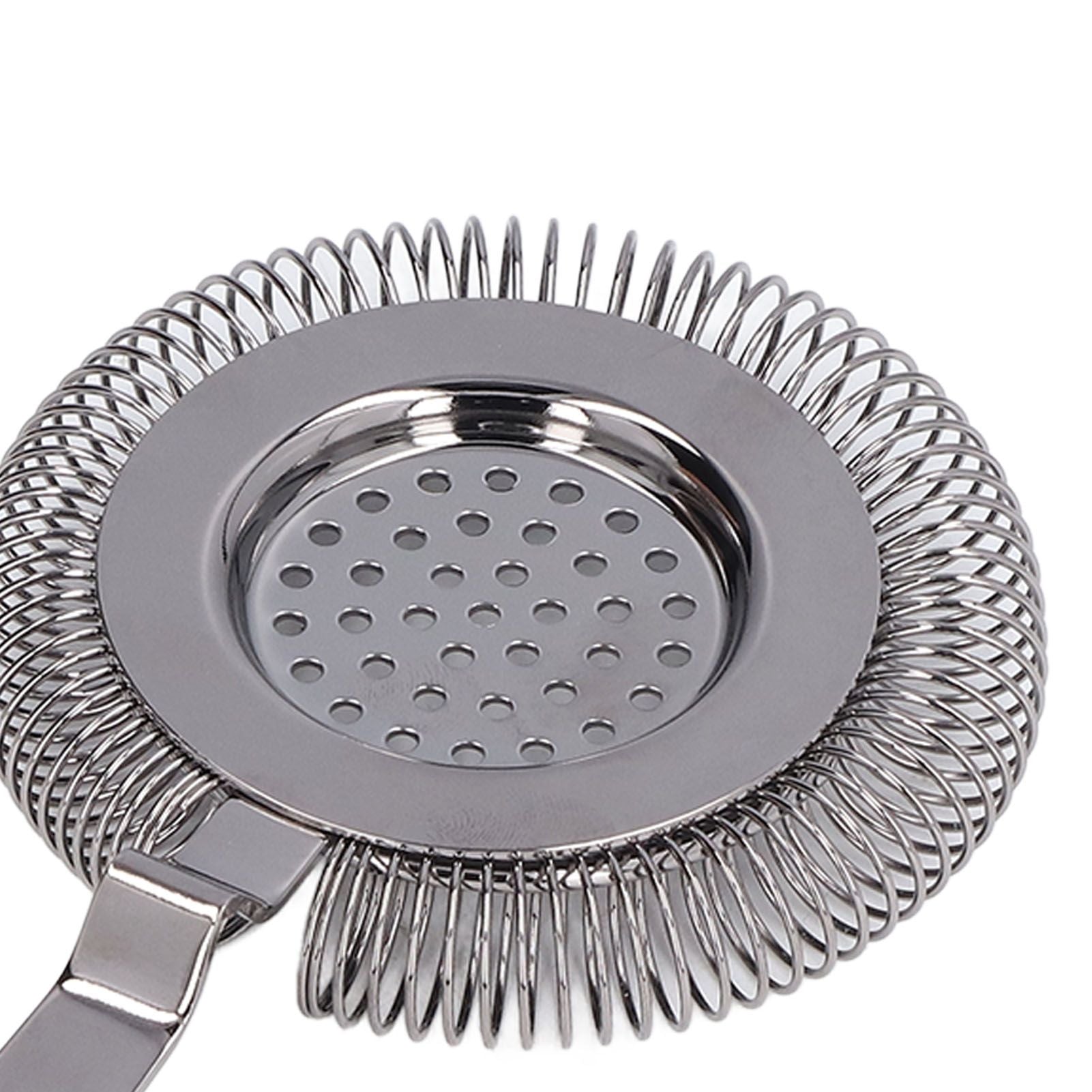 Bar Strainer Fine Filtering Professional Stainless Steel Cocktail Strainer for Bartending Restaurant Party V1294-YM0523-3118220067311