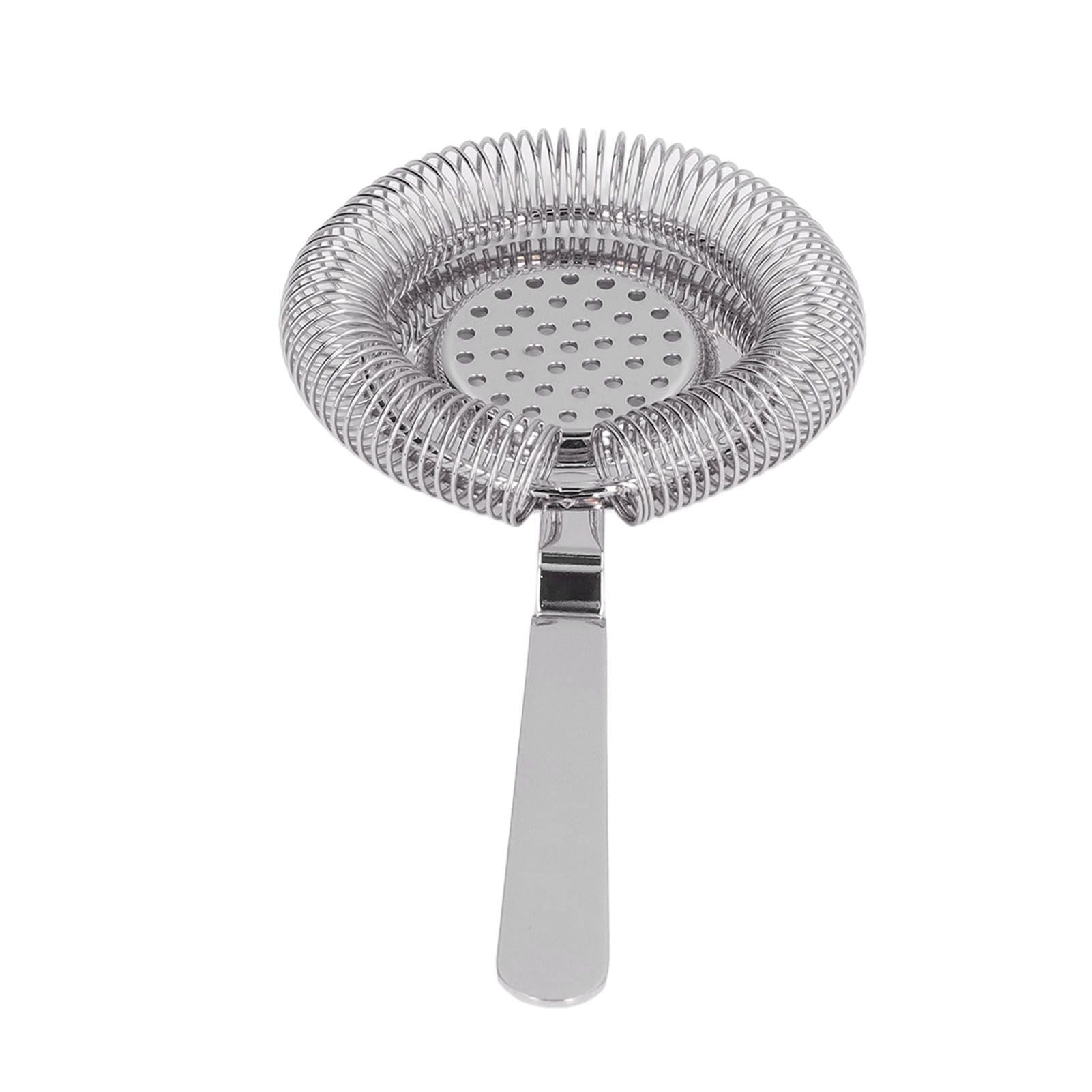 Bar Strainer Fine Filtering Professional Stainless Steel Cocktail Strainer for Bartending Restaurant Party V1294-YM0523-3118220067314