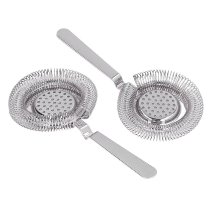 Bar Strainer Fine Filtering Professional Stainless Steel Cocktail Strainer for Bartending Restaurant Party V1294-YM0523-3118220067314