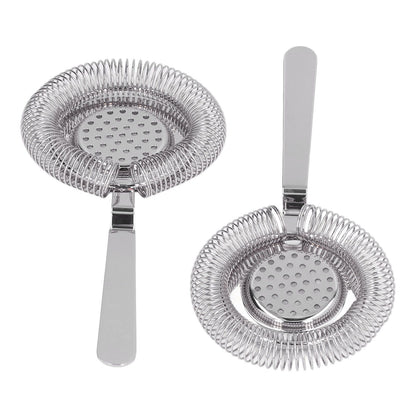 Bar Strainer Fine Filtering Professional Stainless Steel Cocktail Strainer for Bartending Restaurant Party V1294-YM0523-3118220067314