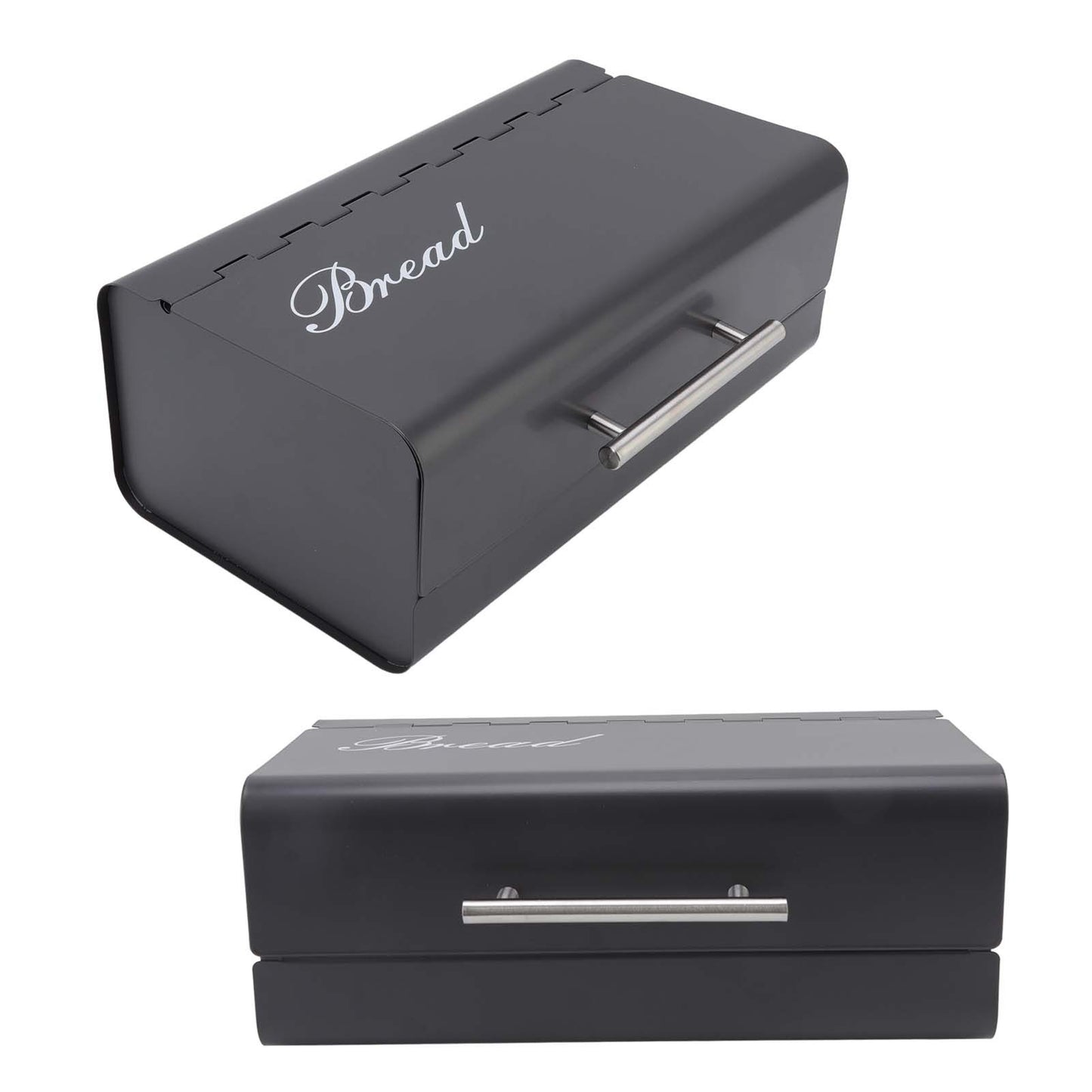 Bread Bin Large Capacity Save Countertop Space Bread Storage Container with Clamshell Door for Home Kitchen V1294-YM0523-3118220067411