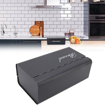 Bread Bin Large Capacity Save Countertop Space Bread Storage Container with Clamshell Door for Home Kitchen V1294-YM0523-3118220067411