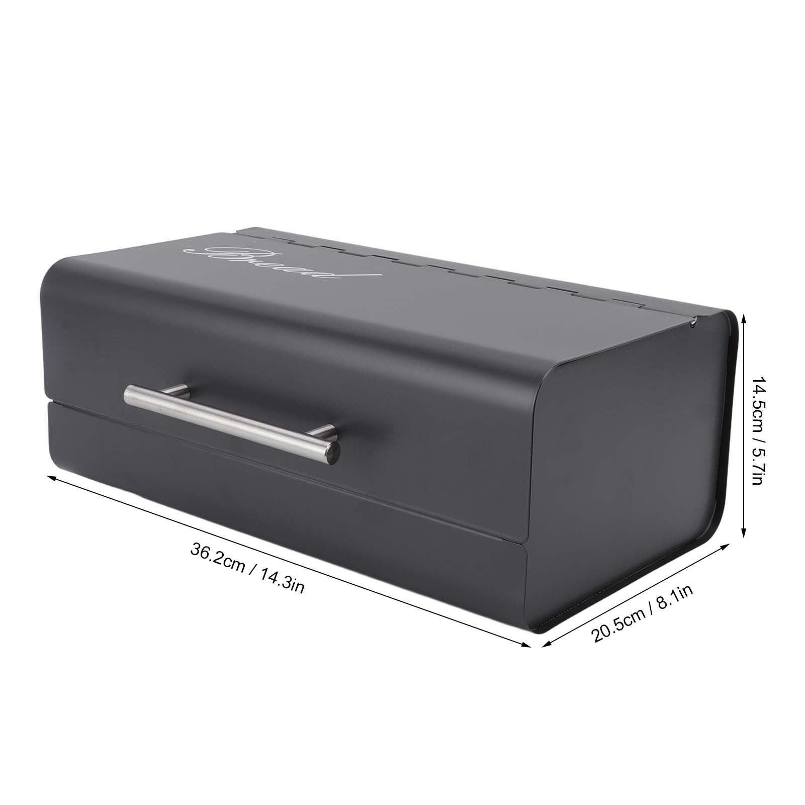 Bread Bin Large Capacity Save Countertop Space Bread Storage Container with Clamshell Door for Home Kitchen V1294-YM0523-3118220067411