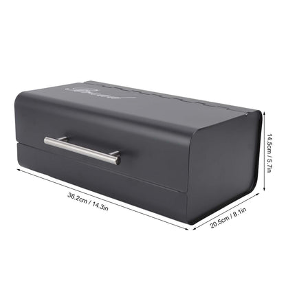 Bread Bin Large Capacity Save Countertop Space Bread Storage Container with Clamshell Door for Home Kitchen V1294-YM0523-3118220067411