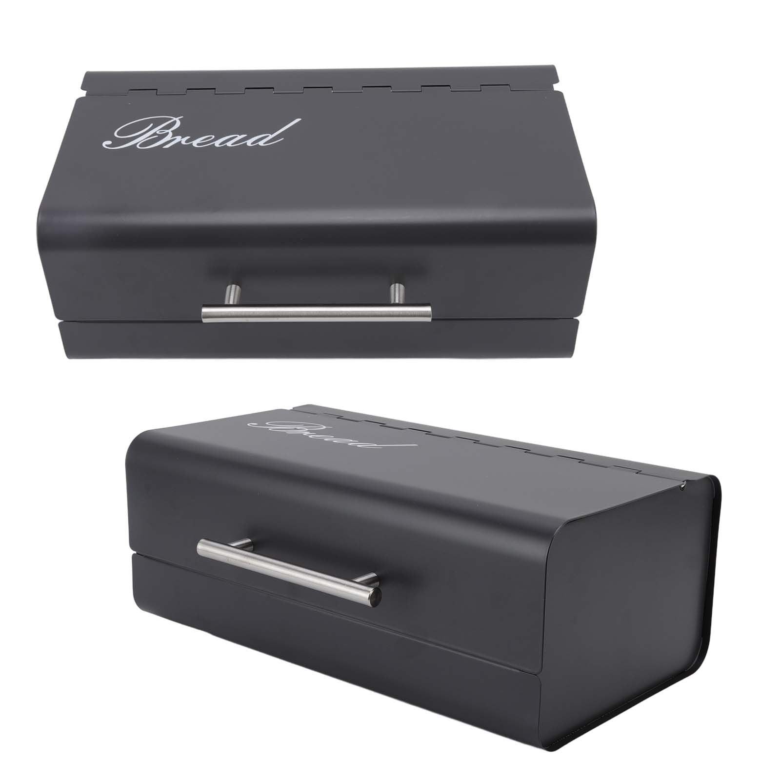 Bread Bin Large Capacity Save Countertop Space Bread Storage Container with Clamshell Door for Home Kitchen V1294-YM0523-3118220067411