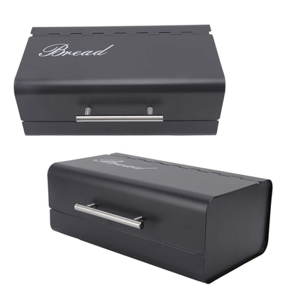 Bread Bin Large Capacity Save Countertop Space Bread Storage Container with Clamshell Door for Home Kitchen V1294-YM0523-3118220067411
