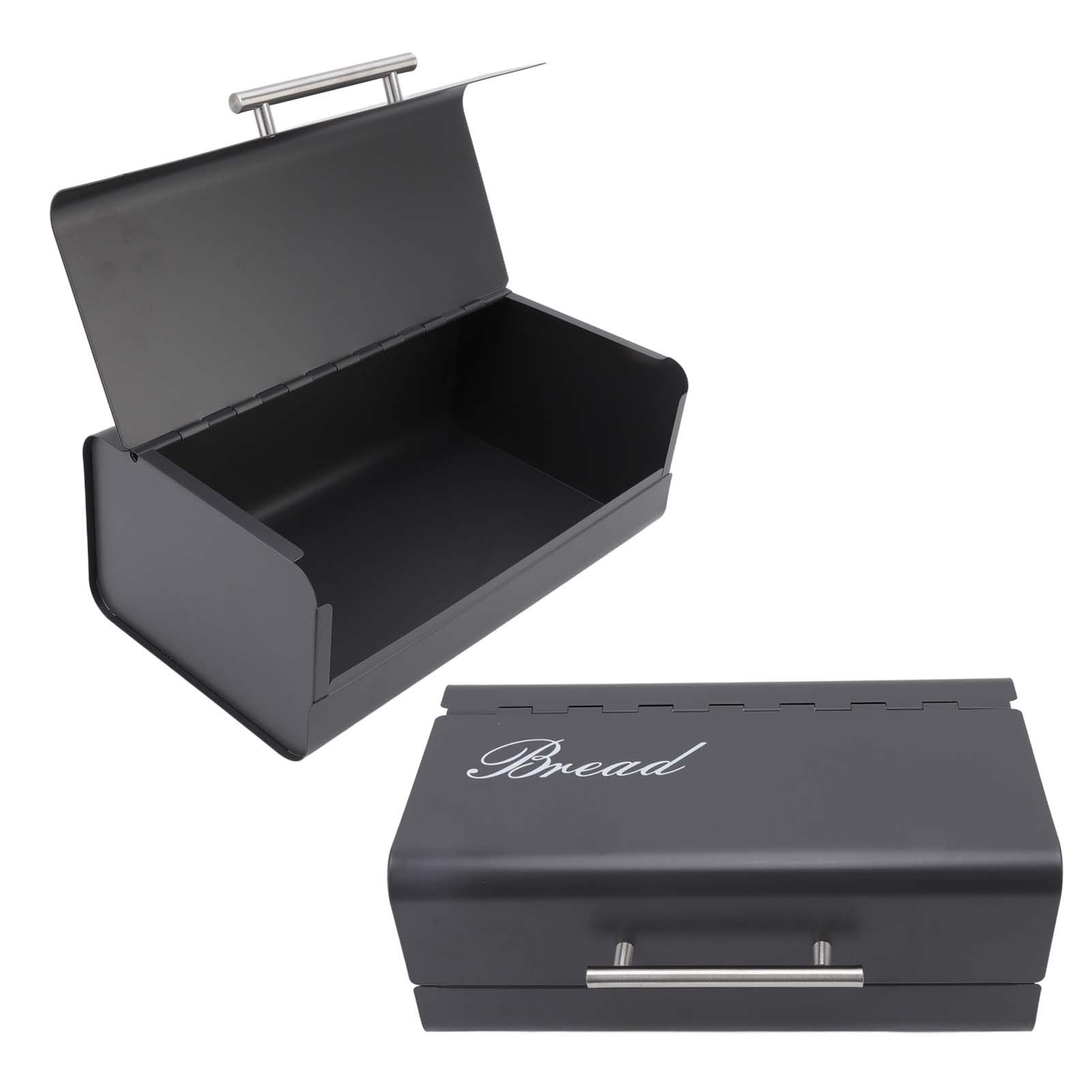 Bread Bin Large Capacity Save Countertop Space Bread Storage Container with Clamshell Door for Home Kitchen V1294-YM0523-3118220067411
