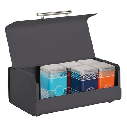 Bread Bin Large Capacity Save Countertop Space Bread Storage Container with Clamshell Door for Home Kitchen V1294-YM0523-3118220067411