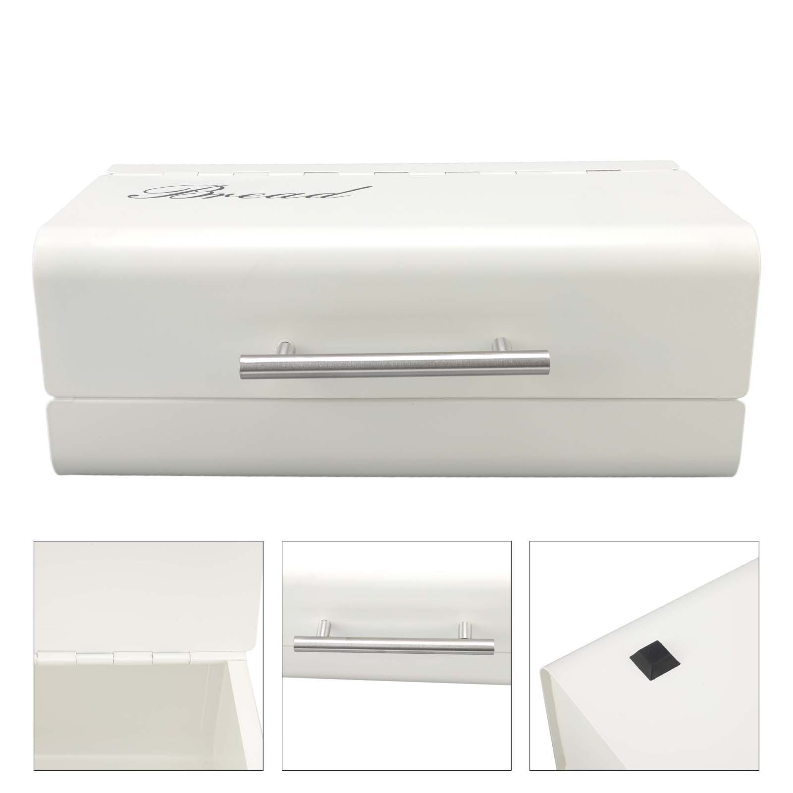 Bread Bin Large Capacity Save Countertop Space Bread Storage Container with Clamshell Door for Home Kitchen V1294-YM0523-3118220067412
