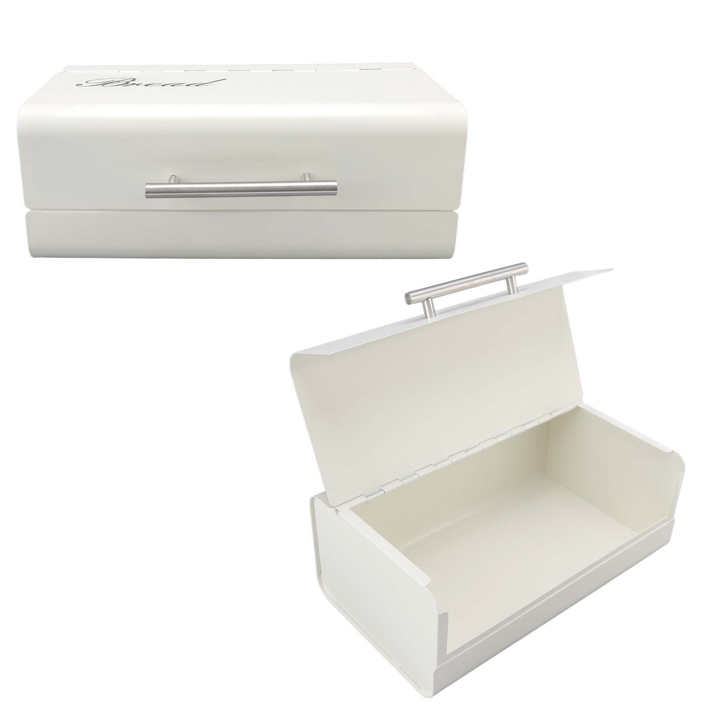 Bread Bin Large Capacity Save Countertop Space Bread Storage Container with Clamshell Door for Home Kitchen V1294-YM0523-3118220067412