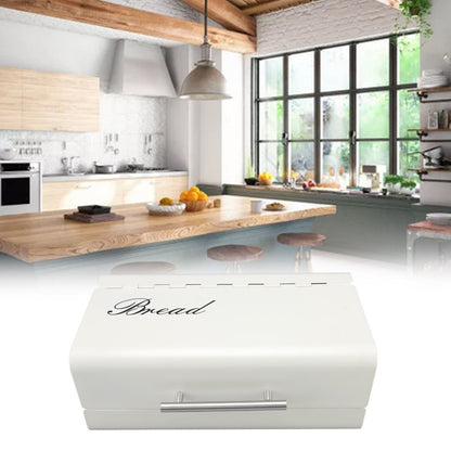 Bread Bin Large Capacity Save Countertop Space Bread Storage Container with Clamshell Door for Home Kitchen V1294-YM0523-3118220067412