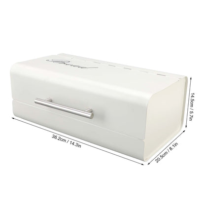 Bread Bin Large Capacity Save Countertop Space Bread Storage Container with Clamshell Door for Home Kitchen V1294-YM0523-3118220067412