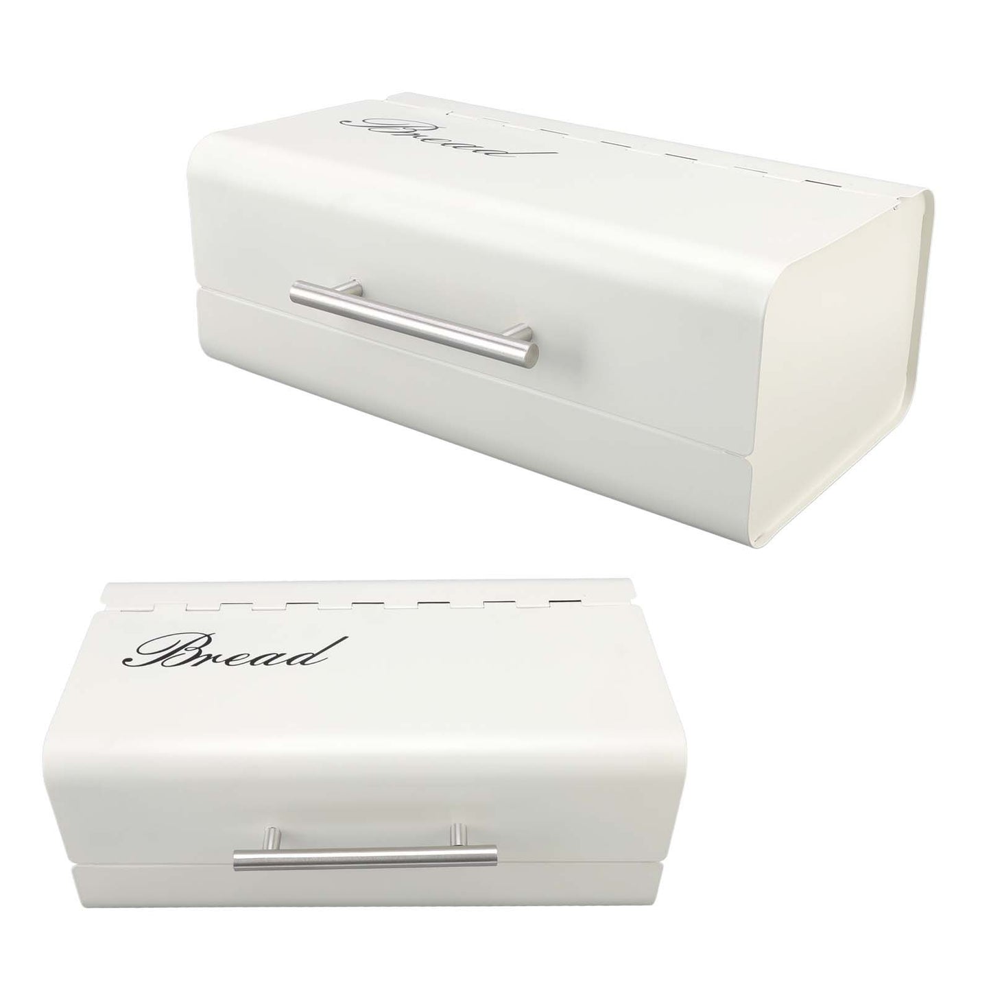 Bread Bin Large Capacity Save Countertop Space Bread Storage Container with Clamshell Door for Home Kitchen V1294-YM0523-3118220067412