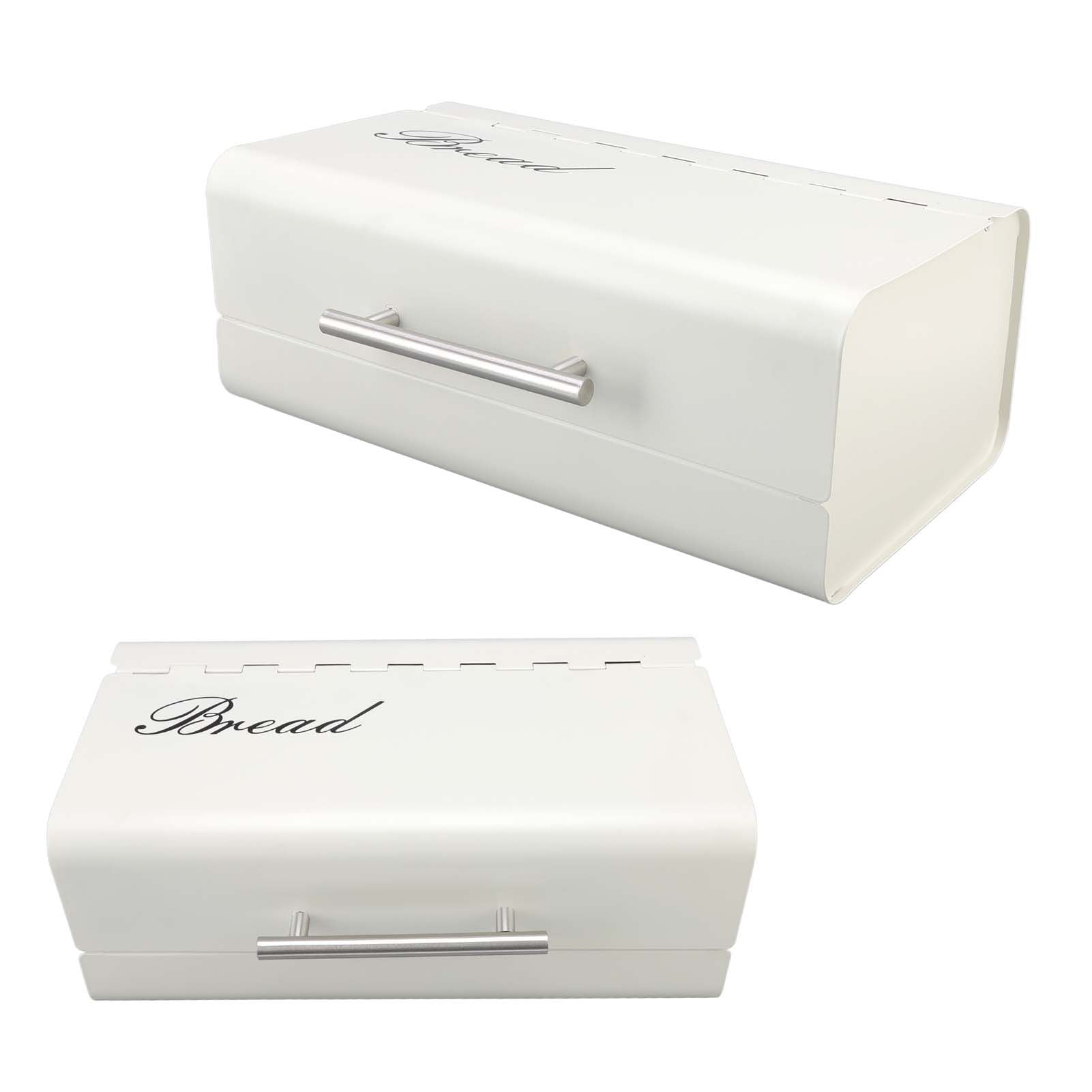 Bread Bin Large Capacity Save Countertop Space Bread Storage Container with Clamshell Door for Home Kitchen V1294-YM0523-3118220067412