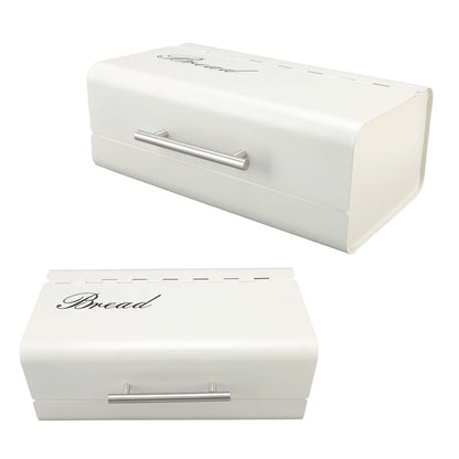 Bread Bin Large Capacity Save Countertop Space Bread Storage Container with Clamshell Door for Home Kitchen V1294-YM0523-3118220067412