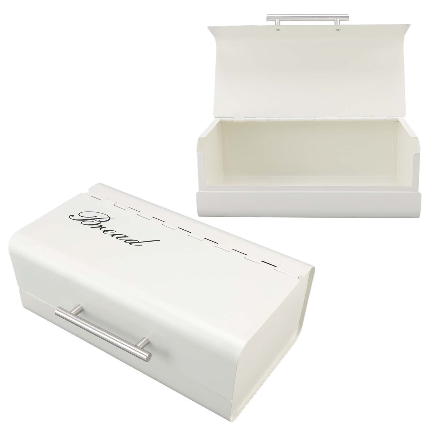 Bread Bin Large Capacity Save Countertop Space Bread Storage Container with Clamshell Door for Home Kitchen V1294-YM0523-3118220067412