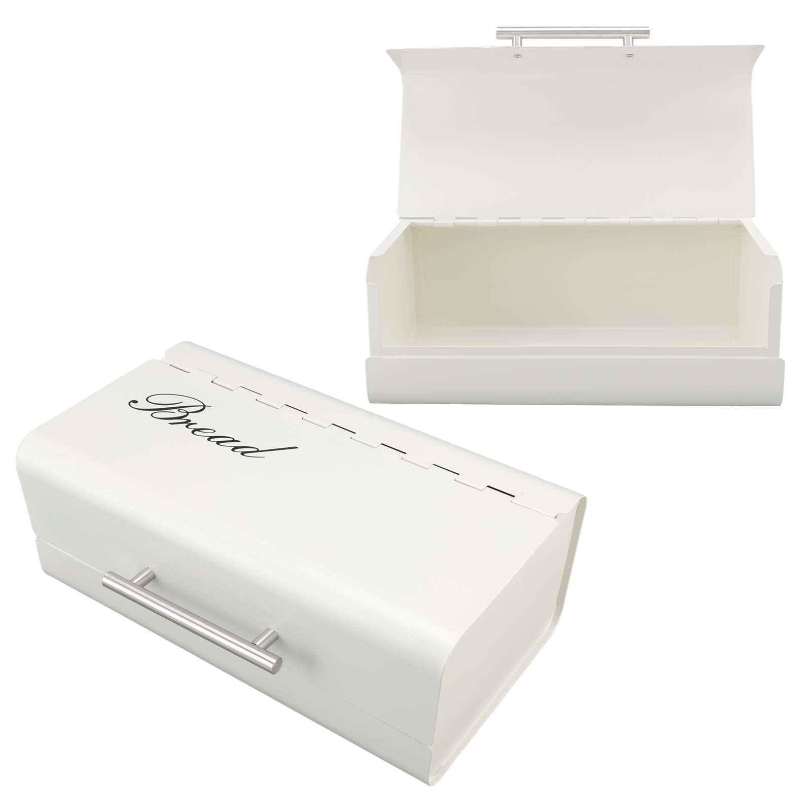 Bread Bin Large Capacity Save Countertop Space Bread Storage Container with Clamshell Door for Home Kitchen V1294-YM0523-3118220067412
