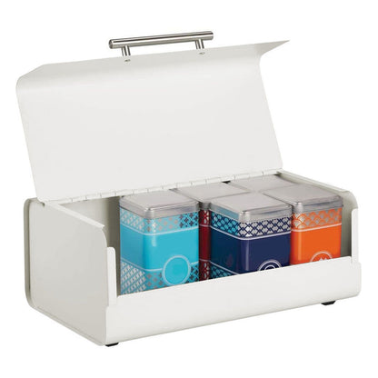 Bread Bin Large Capacity Save Countertop Space Bread Storage Container with Clamshell Door for Home Kitchen V1294-YM0523-3118220067412