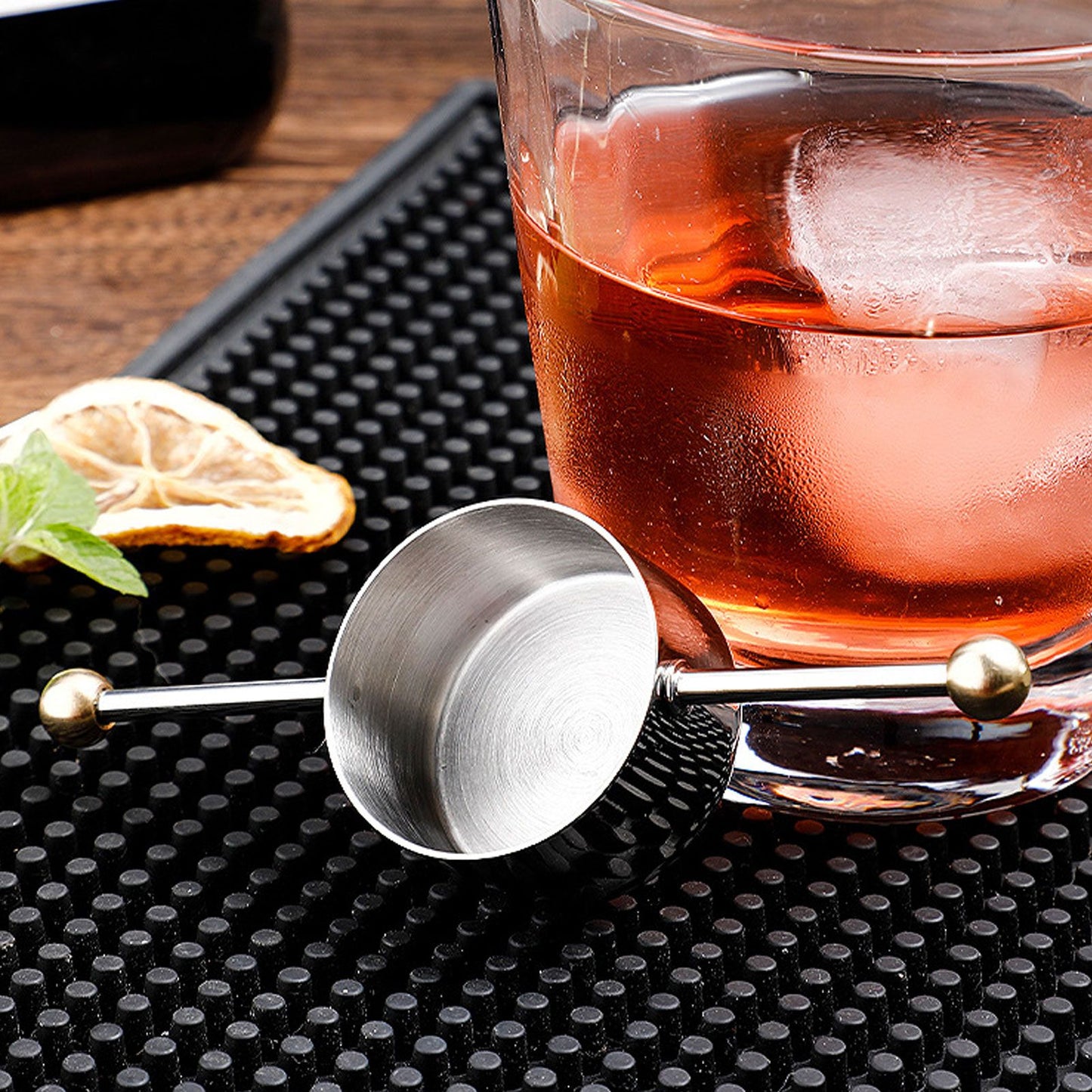 Stainless Steel Measuring Cup Multipurpose Double Ball Bartending Measuring Cup for Home Bar V1294-YM0523-3118220067611