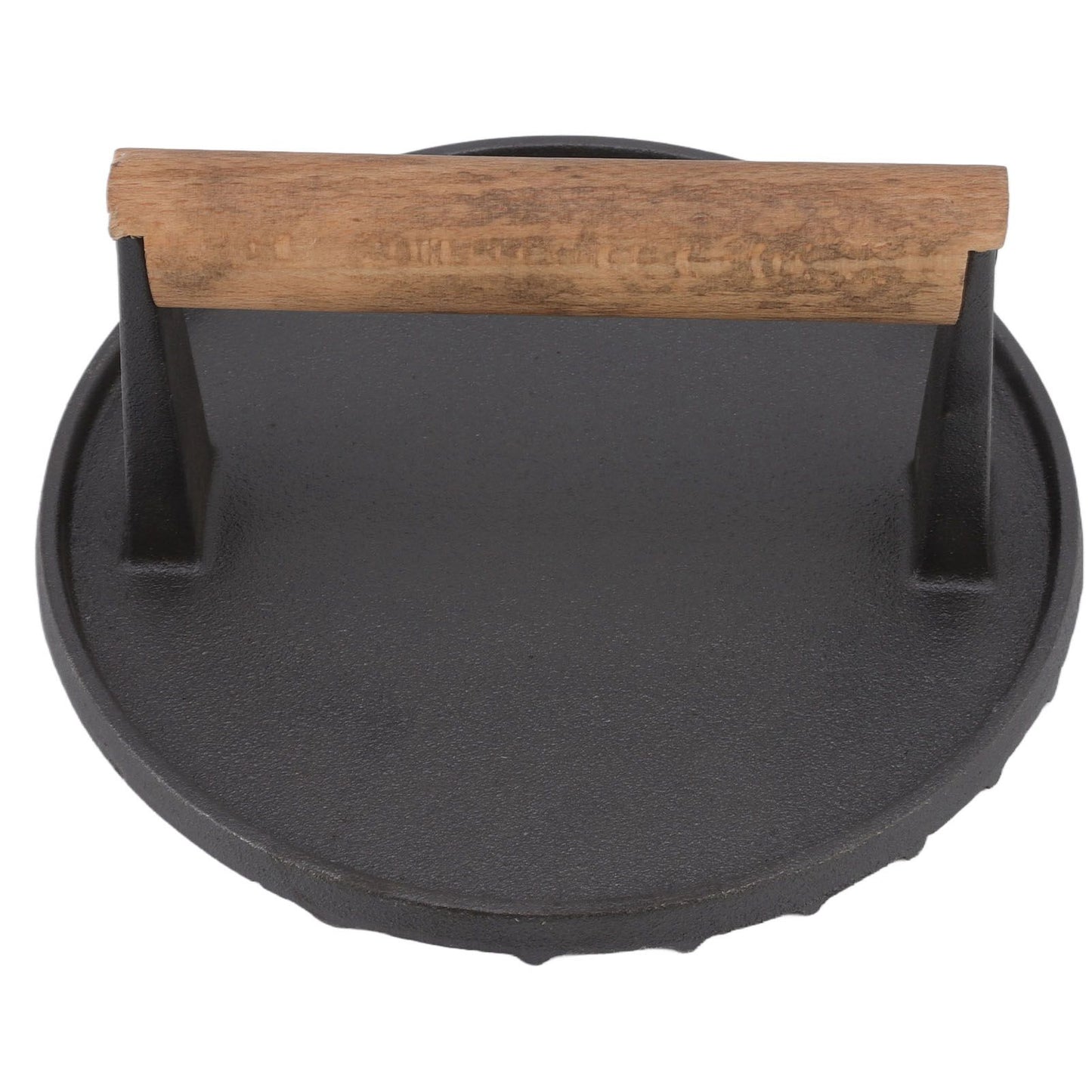 Cast Iron Grill Press Round Heavy Duty 3 Lbs Prevent Scalding Burger Press with Handle for Kitchen V1294-YM0523-3118220068911