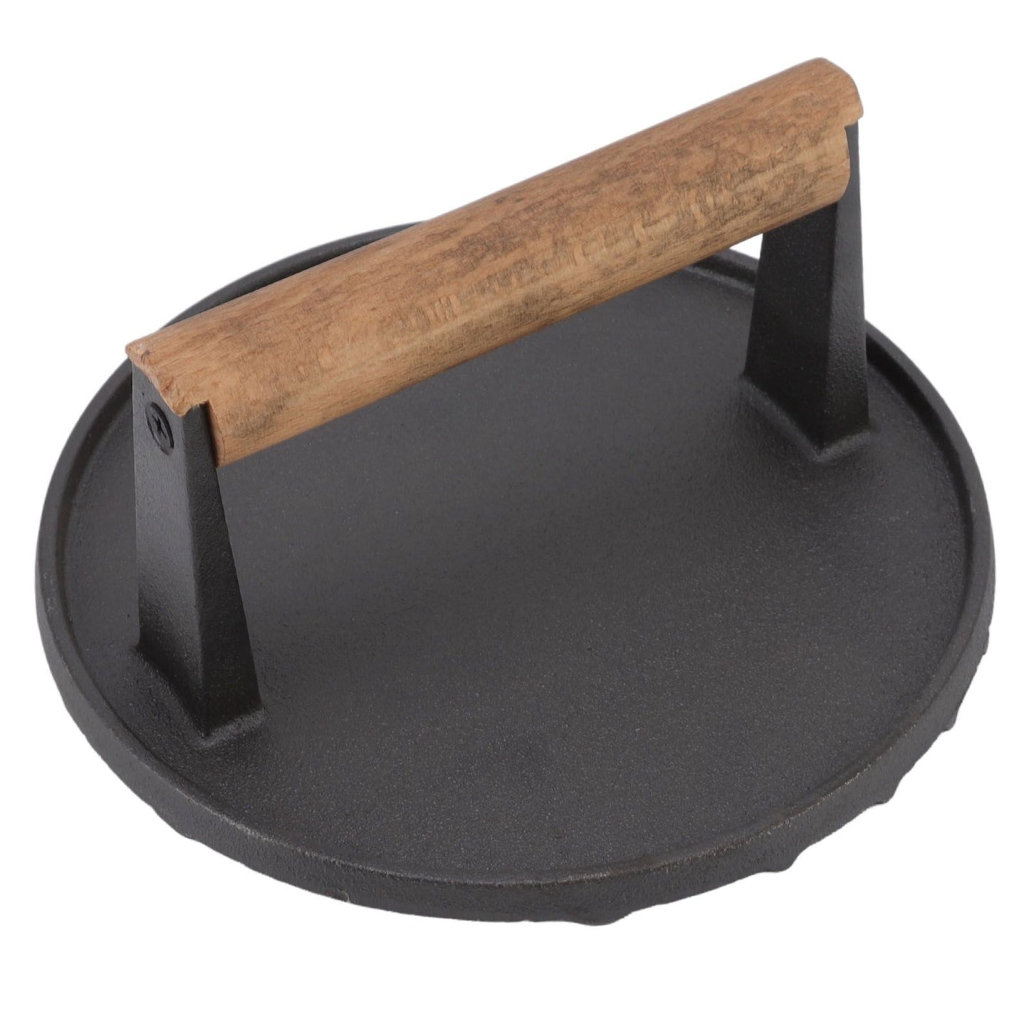 Cast Iron Grill Press Round Heavy Duty 3 Lbs Prevent Scalding Burger Press with Handle for Kitchen V1294-YM0523-3118220068911