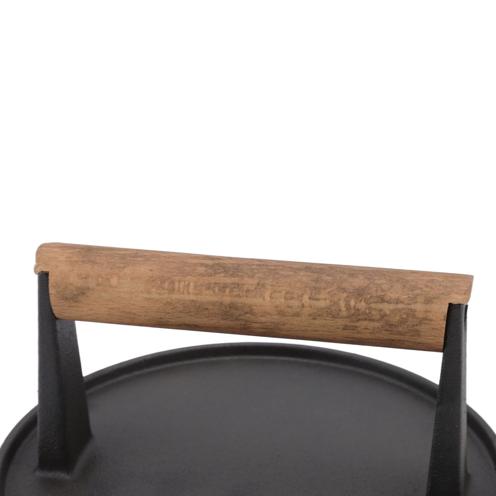 Cast Iron Grill Press Round Heavy Duty 3 Lbs Prevent Scalding Burger Press with Handle for Kitchen V1294-YM0523-3118220068911