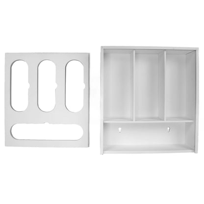 Food Storage Bag Container Bamboo Polished Finish Drawer Design Food Bag Storage Box for Kitchen Home White V1294-YM0523-3118220069212