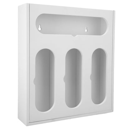 Food Storage Bag Container Bamboo Polished Finish Drawer Design Food Bag Storage Box for Kitchen Home White V1294-YM0523-3118220069212