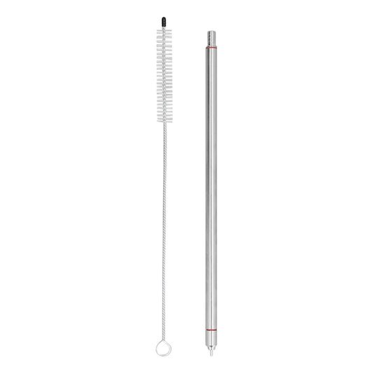 Beer Bottle Filler Set 304 Stainless Steel Spring Loaded Bottle Filler with Cleaning Brush for Home Brewing V1294-YM0523-3118220069411