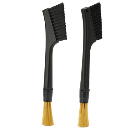 Coffee Brush Both Ends Removable Bottom Hanging Hole Design Round Handle Soft Elongated Brush Cleaner for Cafe V1294-YM0523-3118220070211