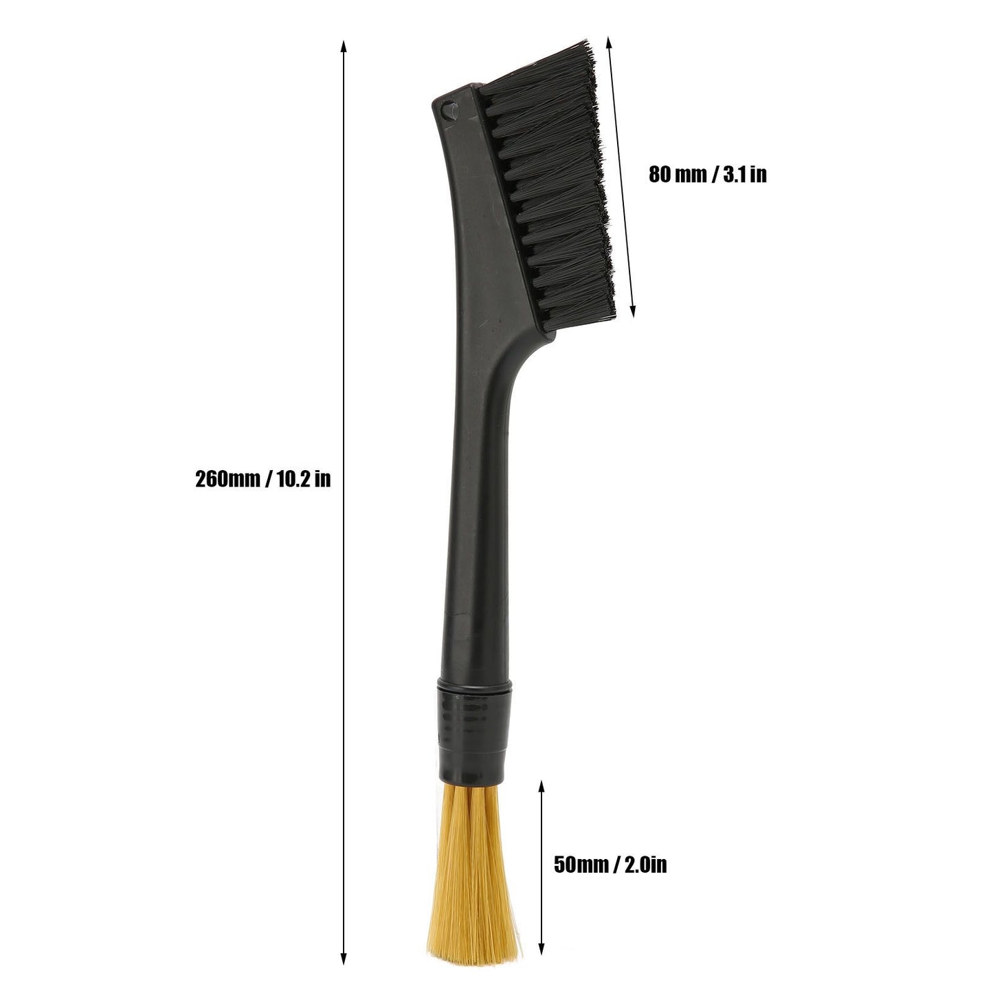 Coffee Brush Both Ends Removable Bottom Hanging Hole Design Round Handle Soft Elongated Brush Cleaner for Cafe V1294-YM0523-3118220070211