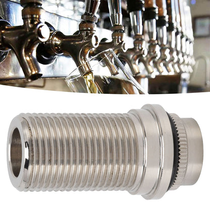 55mm Beer Tap Locking Flange G5/8 Draft Beer Flange Rod for Adjustable Keg Beer Dispenser Home Brewing V1294-YM0523-3118220070311