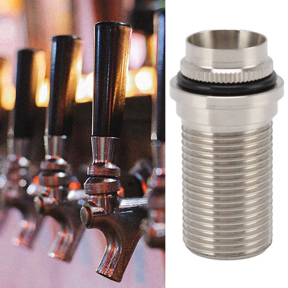 55mm Beer Tap Locking Flange G5/8 Draft Beer Flange Rod for Adjustable Keg Beer Dispenser Home Brewing V1294-YM0523-3118220070311