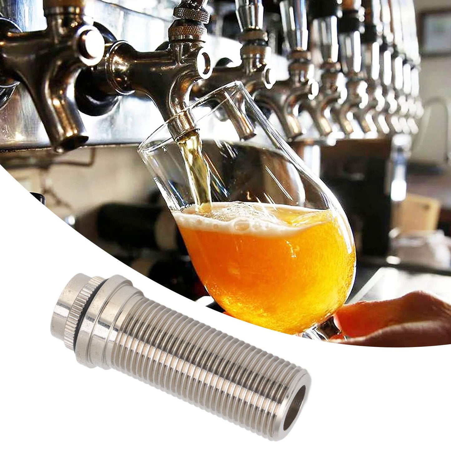 75mm Beer Tap Wall Locking Flange G5/8 Diameter for Homebrew Draft Beer Dispenser Keg V1294-YM0523-3118220070411
