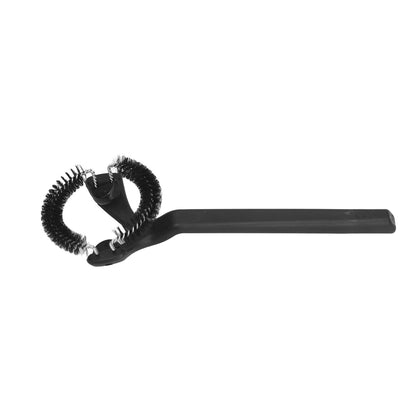 Coffee Machine Cleaning Brush Detachable Round Elbow Coffee Brush Short Handle Brew Head Cleaning Tools 58mm V1294-YM0523-3118220070912